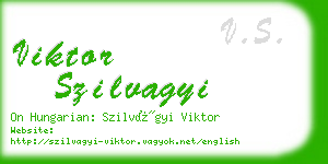 viktor szilvagyi business card